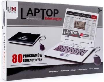 ОБРАЗОВАТЕЛЬНЫЙ НОУТБУК ДЛЯ ДЕТЕЙ 80 ПРОГРАММ USB PL