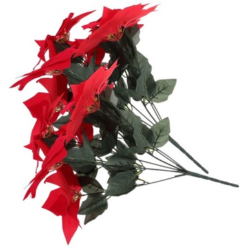 SZTUCZNA POINSETCJA WYSTRÓJ STOŁU KUCHENNEGO BIURO