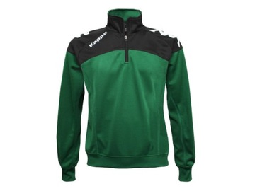 Bluza KAPPA dziecięca 116 zielono-czarna Junior