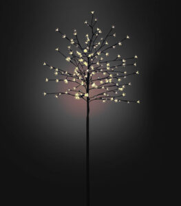 ДЕКОРАТИВНАЯ ЕЛКА ДЛЯ ЖИЛОГО ДОМА СВЕТОДИОДНАЯ СВЕТЯЩАЯСЯ РОЖДЕСТВЕНСКАЯ 120 СМ