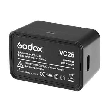 Godox VC26 USB-зарядное устройство, вход постоянного тока, выход 5 В D