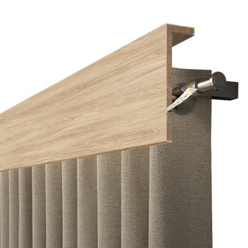 ПОКРЫТИЕ ДЛЯ КАРДИНА ПОТОЛОЧНОЕ ПОКРЫТИЕ НА рейку 240 см ШПОН БЕЛОГО ЧЕРНОГО ДУБА