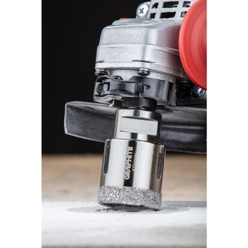 АЛМАЗНАЯ КОРОНКА ДЛЯ КЕРАМИКИ 40ММ Х М14 КЕРАМИЧЕСКАЯ ГЛАЗУРЬ ГРАФИТ 55Х311