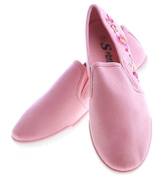 DAMSKIE RÓŻOWE TENISÓWKI buty SLIP ON 13410 40