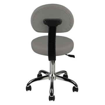 Косметический регулируемый табурет 001B Black High