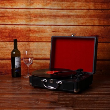 RETRO GRAMOFON WINYLOWY