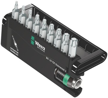 WERA Bit-Check 10 TX Universal 2 Z Zestaw bitów 1/4