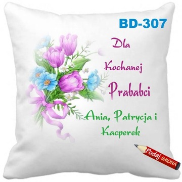 Poduszka na Dzień Babci Prababcia z Imieniem WZORY