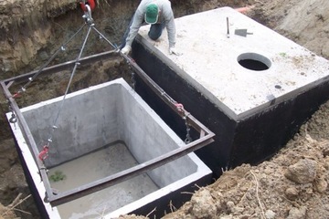 Szamba betonowe szambo zbiornik na deszczówkę szczelne z ATESTEM PZH 8m3