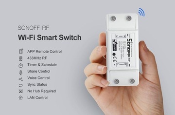 Умный переключатель WiFi+RF 433 Sonoff RF R2