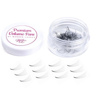 Wonder Lashes rzęsy kępki 5D sypane fans D 13mm