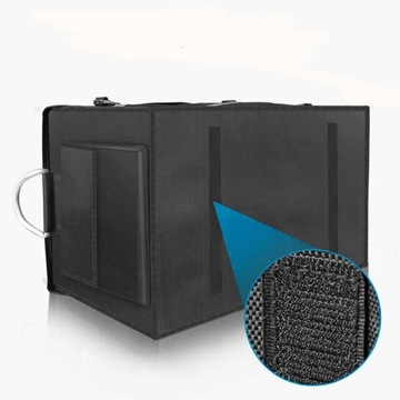 большая коробка, автомобильный органайзер, багажник с отделением, черный, жесткий