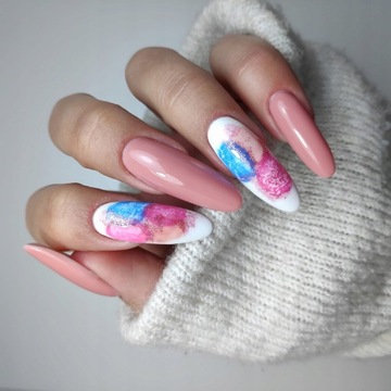 5+2 CLARESA Гибридные лаки для ногтей верхняя база GLITTER