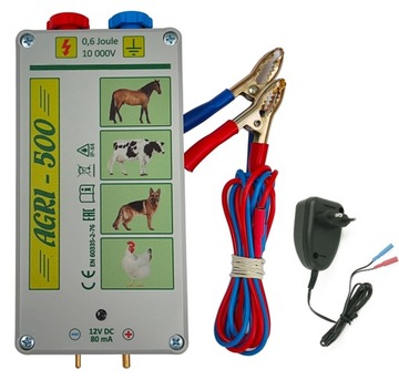 Elektryzator 12V 230V pastuch ogrodzenie dla kur kury gęsi gęś indyki indyk