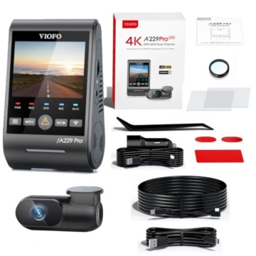 VIOFO A229 PRO 2CH-G FRONT/REAR 4K/2K HDR GPS 256GB ACC РЕГИСТРАТОР
