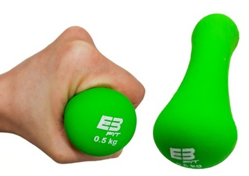 ZESTAW HANTLE HANTELKI NEOPRENOWE CIĘŻARKI DO ĆWICZEŃ FITNESS 2x0,5KG