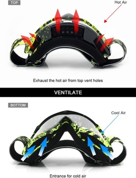 МОТОЦИКЛОВЫЕ ОЧКИ ATV MX UV400 МОТОКРЕСТНЫЕ ОЧКИ