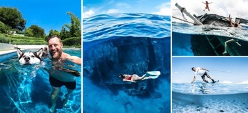 Подводный корпус, порт Telesin Dome для камер DJI Osmo Action 3/4