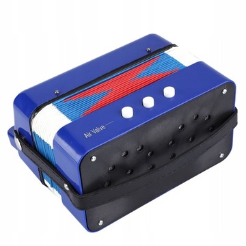 Детский 7-клавишный 2-басовый мини-маленький образовательный аккордеон