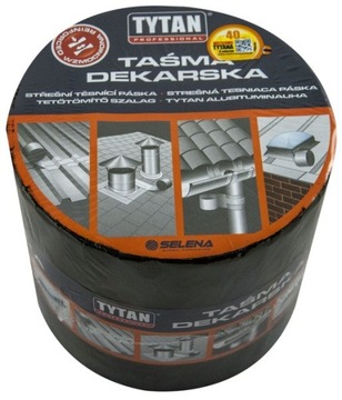 Taśma dekarska TYTAN 20cm/10m aluminium