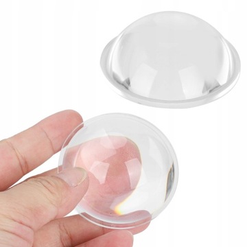 Średnica 60mm wypukła szklana soczewka optyka LED