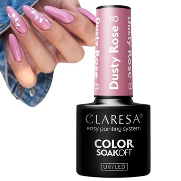 CLARESA LAKIER HYBRYDOWY KOLEKCJA DUSTY ROSE 5ML