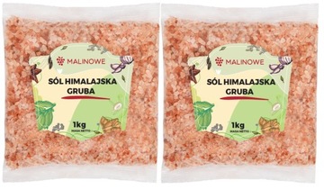 ZESTAW SÓL HIMALAJSKA 2x1kg GRUBA RÓŻOWA NATURALNA