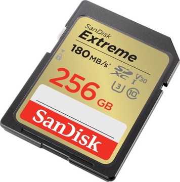 Карта памяти SANDISK Extreme SDXC 256 ГБ