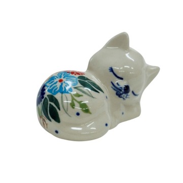 Ceramiczny kotek śpioch Bolesławiec