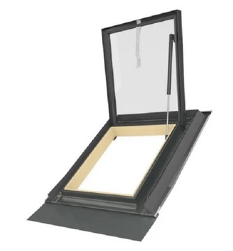 Wyłaz dachowy FAKRO WGI 46x55 z kołnierzem RAL 7022 SZARY
