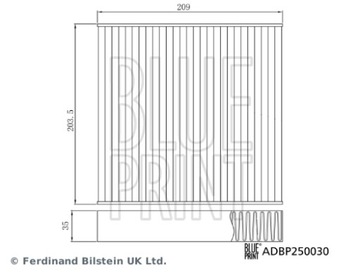BLUE PRINT FILTR KABINY