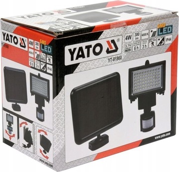 LAMPA SOLARNA REFLEKTOR LED SOLARNY CZUJNIK RUCHU