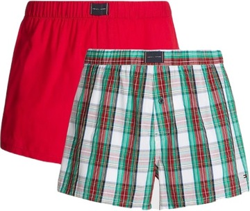 TOMMY HILFIGER WOVEN 2 PACK BOKSERKI LUŹNE 0RU L