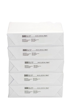 Бумага белая копировальная для универсального офисного принтера А4 80г 5х500