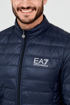 EA7 Granatowa kurtka męska pikowana M