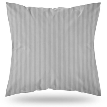 Poszewka na poduszkę 40x40 Bawełna Adamaszek - Jasnoszara 40x40