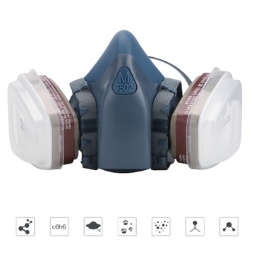 Полумаска 3M Paint Mask 7502 НАБОР