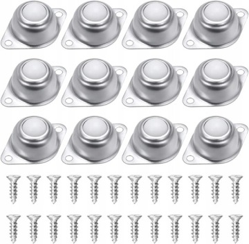 РОЛИК МЕБЕЛЬНЫЙ ШАРИК SILENT МЕБЕЛЬНЫЙ КОЛЕСО НЕЙЛОН НАБОР 12 шт.