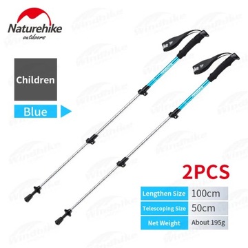 Naturehike Ultralight 195g stopu aluminium kij do trekkingu Camping piesze