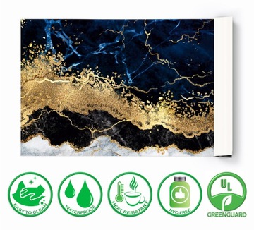 Защитный коврик 120х60 для письменного стола Blue Marble