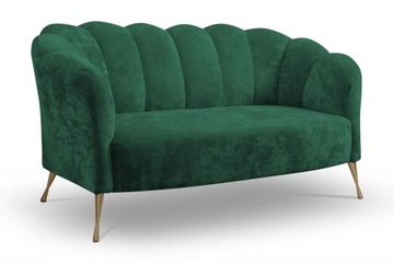 SOFA TAPICEROWANA WELUROWA FARO -MUSZELKA ZIELONA