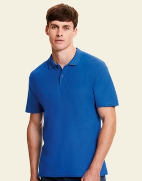 KOSZULKA Polo ORIGINAL Fruit of The Loom azure XL