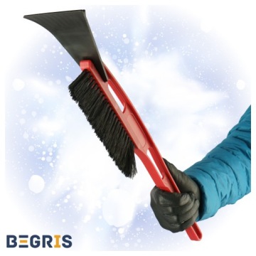 ШИРОКИЙ СКРЕБОК ДЛЯ ОКОН СО ЩЕТКОЙ ДЛЯ СНЕГА ДЛИННЫЙ СКРЕБОК 2 В 1