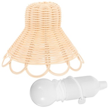 RATTANOWA LAMPA WISZĄCA ŻYRANDOL W STYLU NORDYM