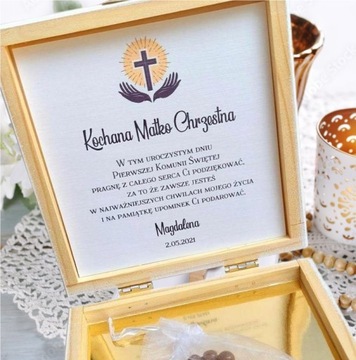 Спасибо КРЕСТНЫМ РОДИТЕЛЯМ, тете и дяде УАЙТ.