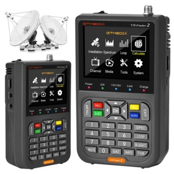 Digitální Měřič Signálu 3.5" LCD Vyhledávač Hvězd V8 Finder2 DVB-S2X