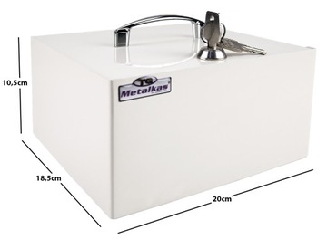 МЕТАЛЛИЧЕСКАЯ КАССЕТА ПРЕМИУМ СЕЙФ ДЕНЕЖНЫЕ МОНЕТЫ КЛЮЧИ METALKAS MG-K5