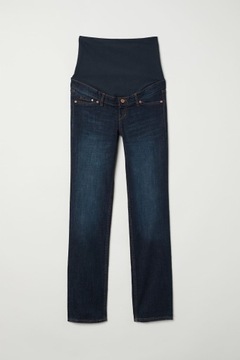 MAMA Proste Spodnie Dżinsowe Ciążowe Straight Jeans H&M r.34