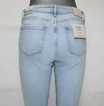 Jeansy Tommy Hilfiger Como WW0WW30197 jasne wyszczupl. rurki oryg. -W29/L32