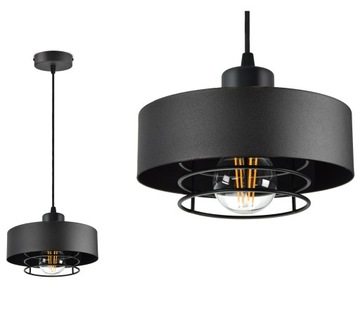 ПОТОЛОЧНЫЙ ПОДВЕСНОЙ СВЕТИЛЬНИК, ЛЮСТРА, Black Loft Edison